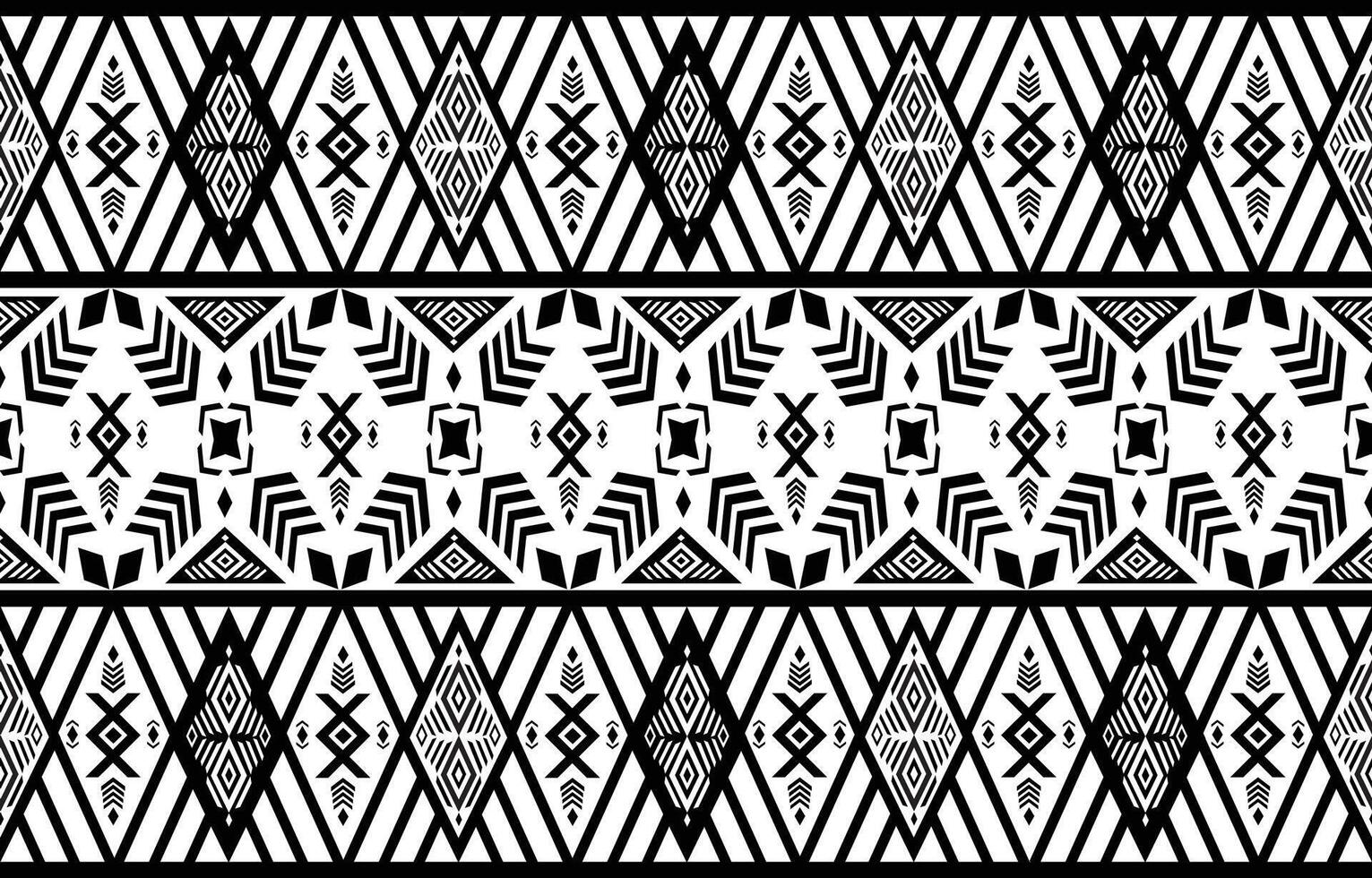 black and white indian american frame for textile vector