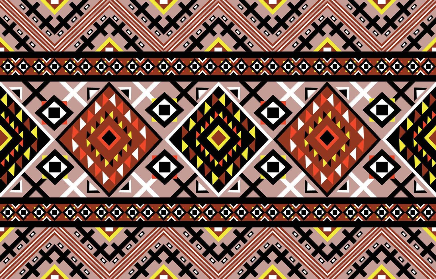 well decorated diamond shaped pattern in natural tone colors vector