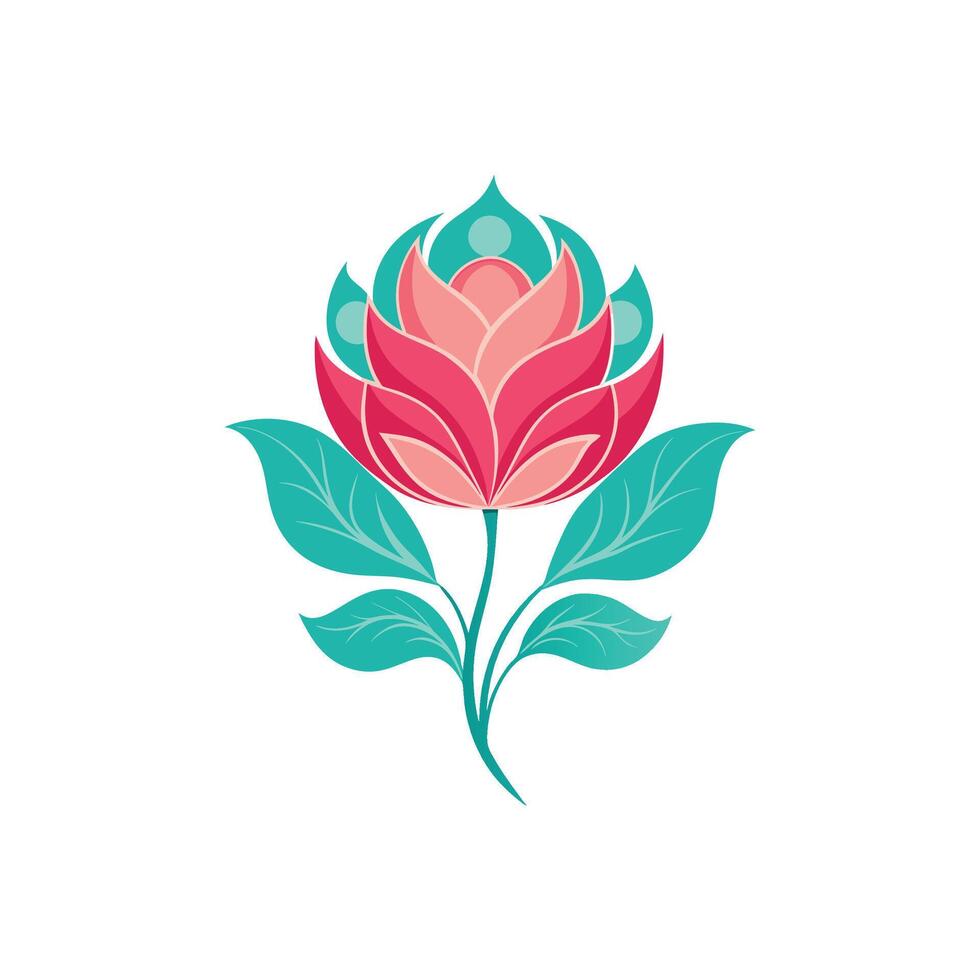 Blooming Wonders Exquisite Flower Design vector