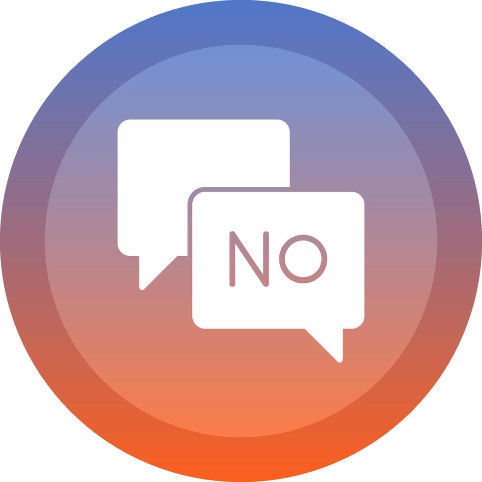 Say No Icon Symbol Art Sign vector