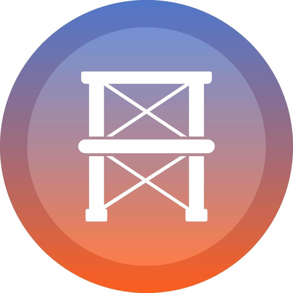 Scaffolding icon. colored outline icon style. vector