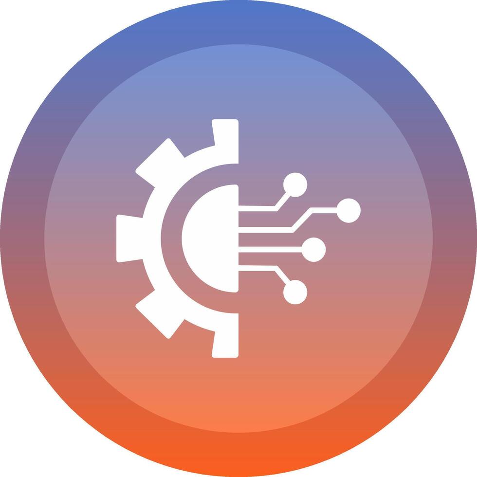 Digital Transformation icon. colored outline icon style. vector
