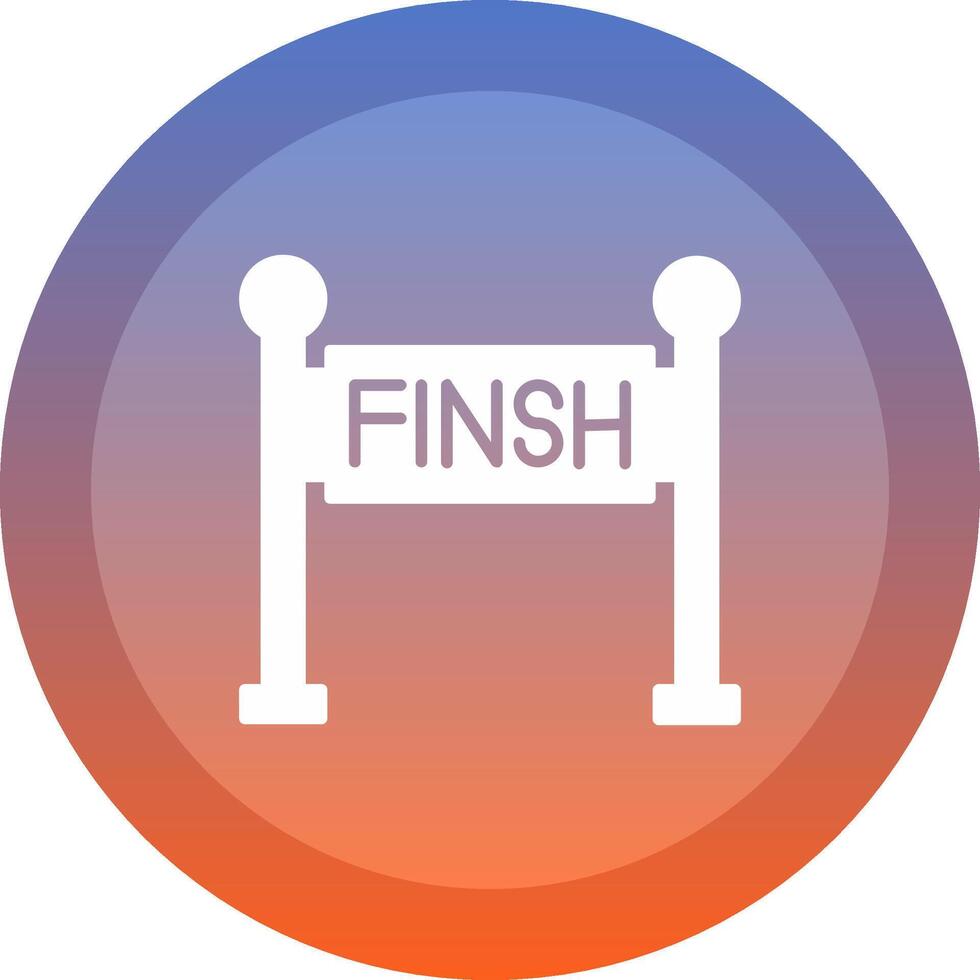 Finish Line Icon Symbol Art Sign vector