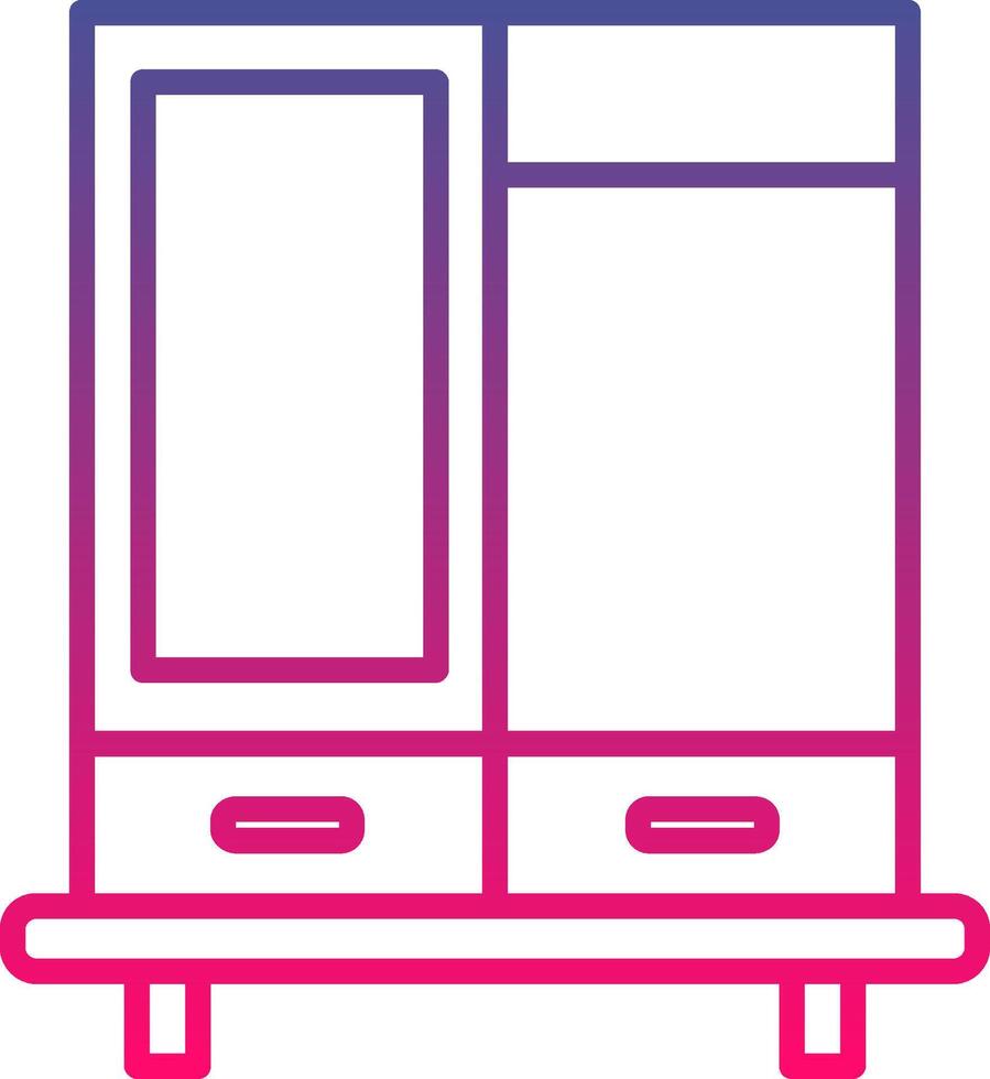 Wardrobe Icon Symbol Art Sign vector