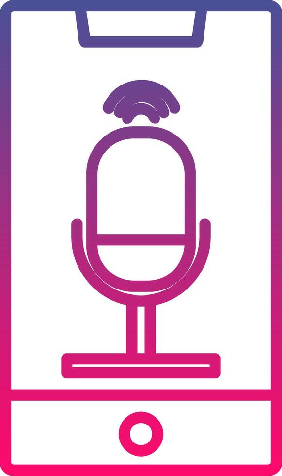 Voice Control Creative Icon Symbol Art Sign vector