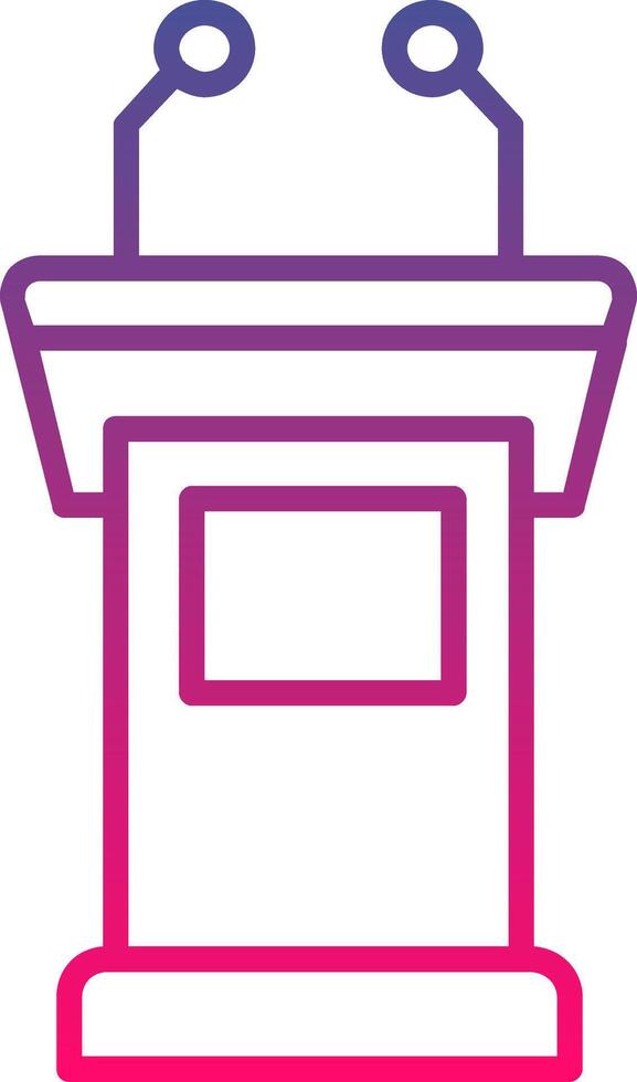 Tribune Creative Icon Symbol Art Sign vector