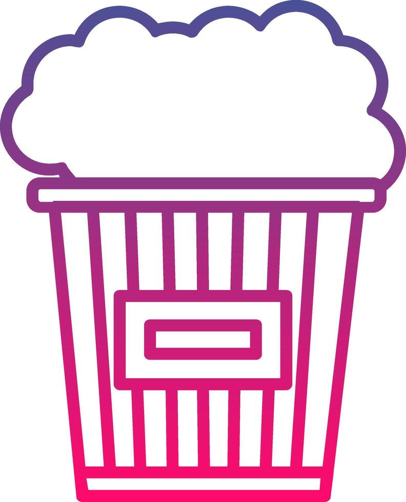 Popcorn Icon Symbol Art Sign vector