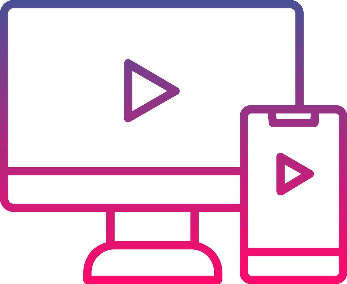 Screen Mirroring Creative Icon Symbol Art Sign vector