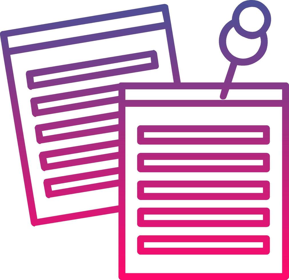 Sticky Notes Creative Icon Symbol Art Sign vector