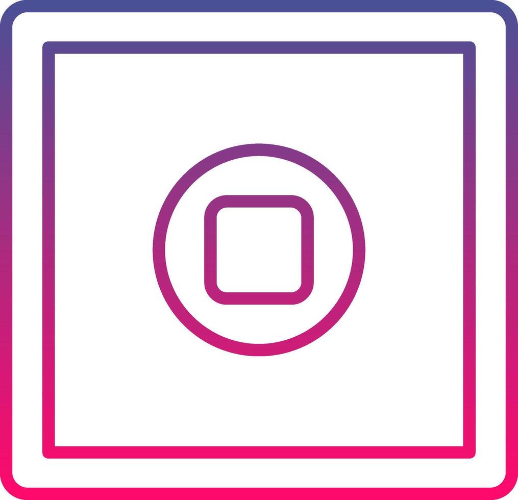 Stop Button Icon Symbol Art Sign vector