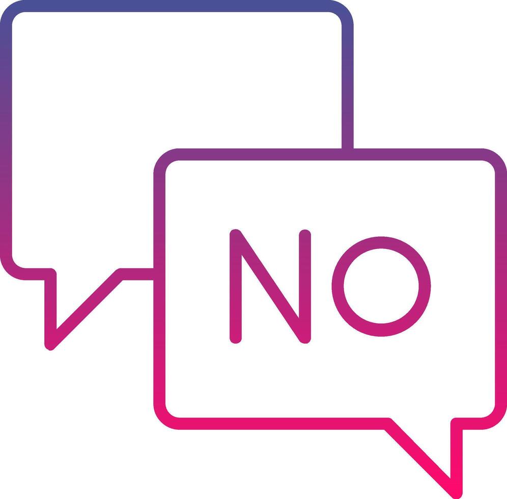 Say No Creative Icon Symbol Art Sign vector