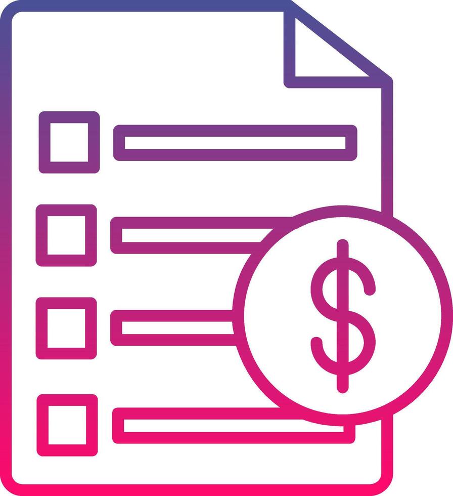 Invoice Creative Icon Symbol Art Sign vector