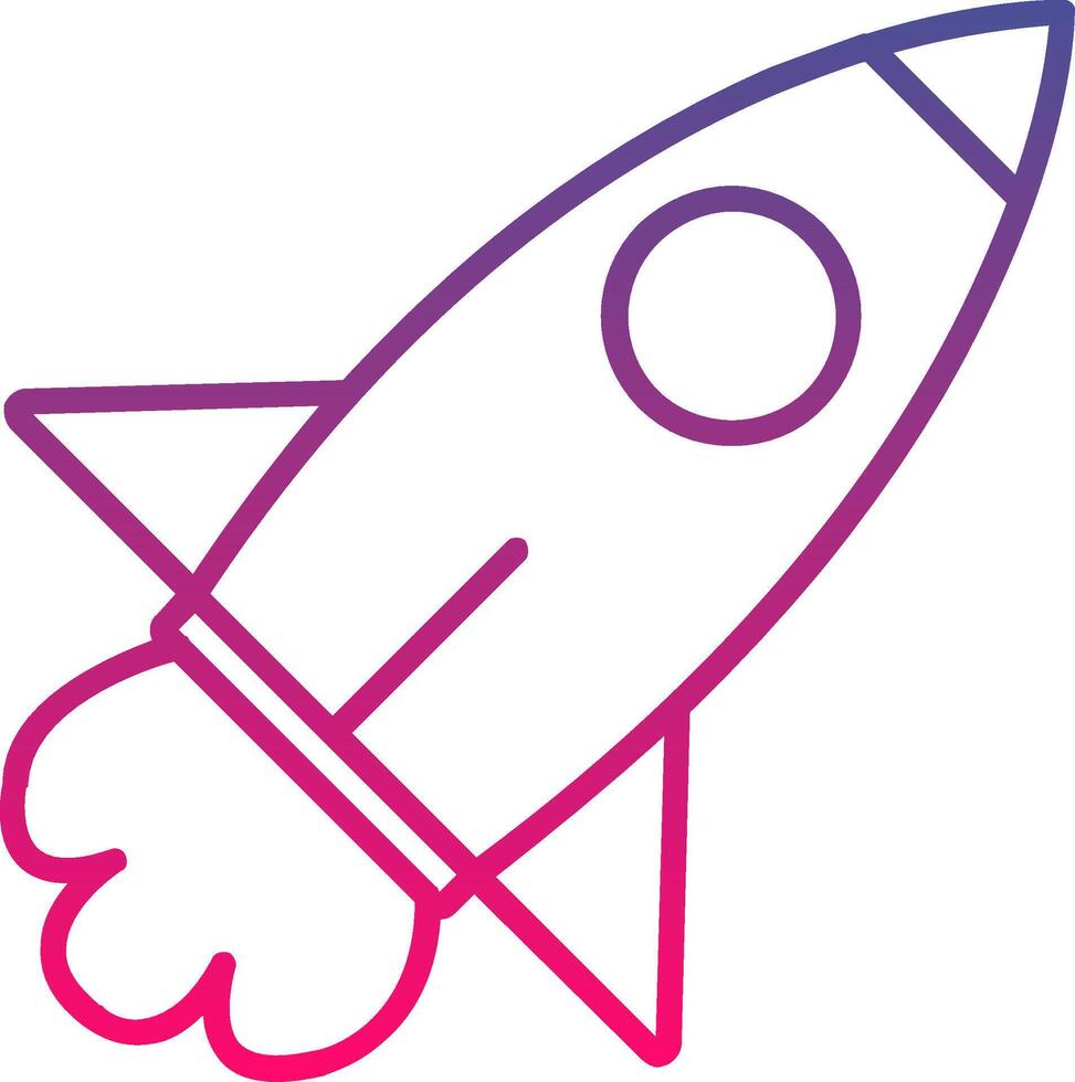 Rocket Launch Creative Icon Symbol Art Sign vector