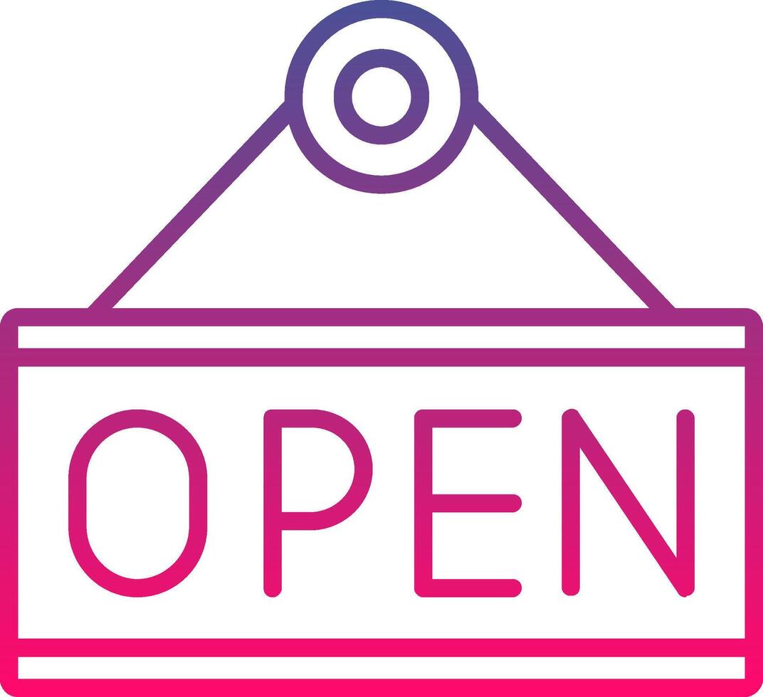 Open Creative Icon Symbol Art Sign vector