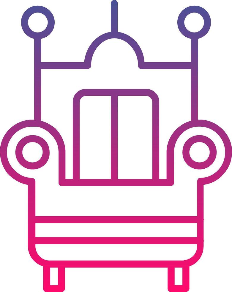 Throne Icon Symbol Art Sign vector