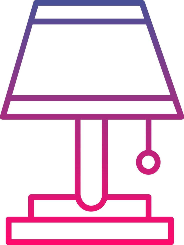 Table Lamp Icon Symbol Art Sign vector