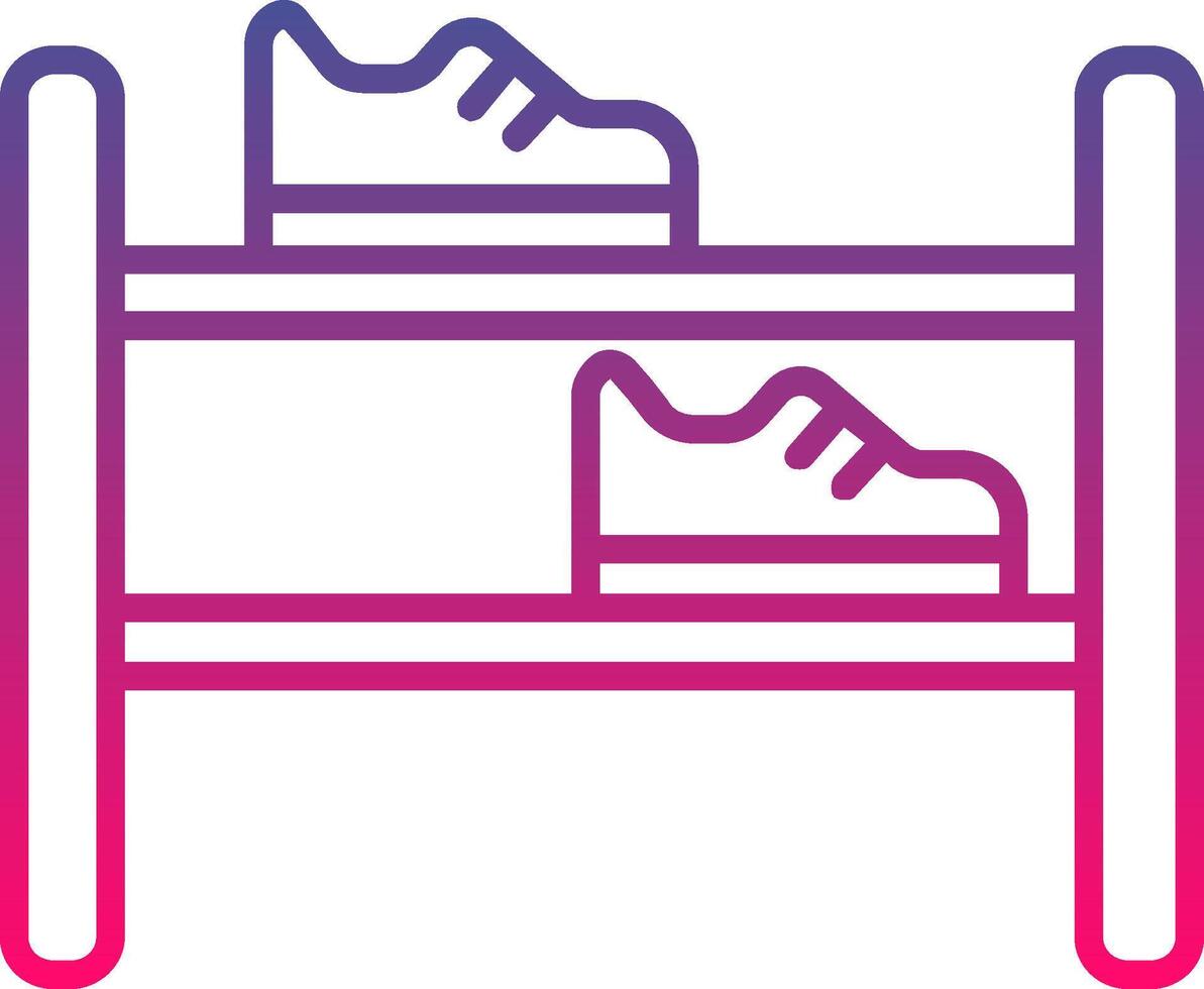 Shoe Rack Icon Symbol Art Sign vector