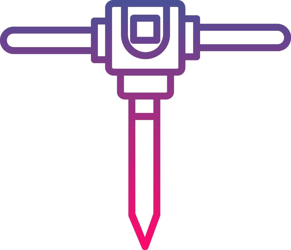 Jackhammer Icon Symbol Art Sign vector