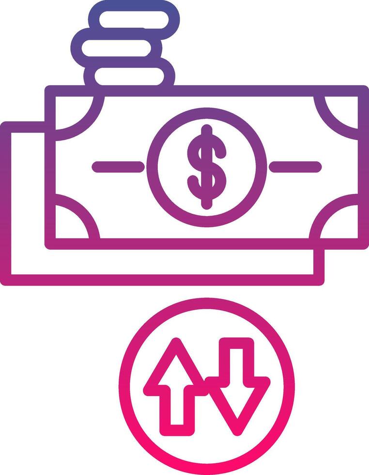 Cash Flow Creative Icon Symbol Art Sign vector