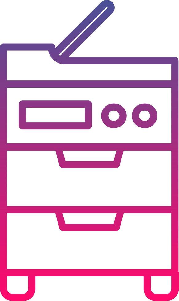 Copy Machine Icon Symbol Art Sign vector