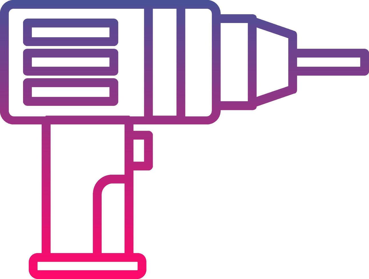 Drilling Machine Icon Symbol Art Sign vector