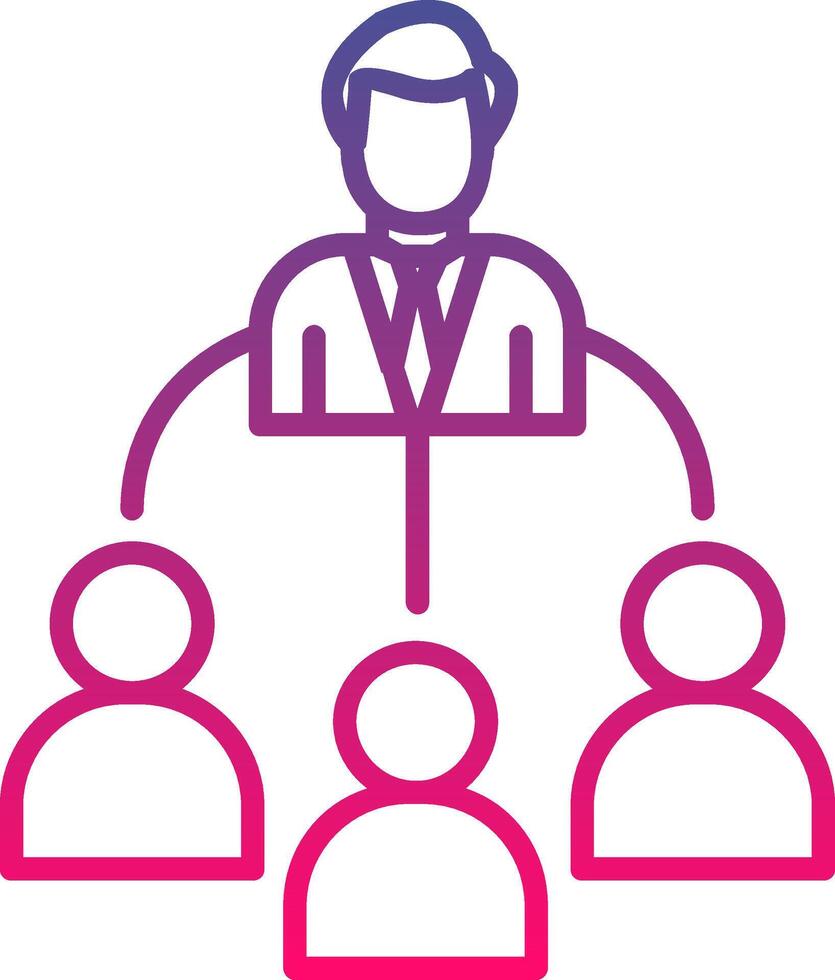 Delegate Icon Symbol Art Sign vector