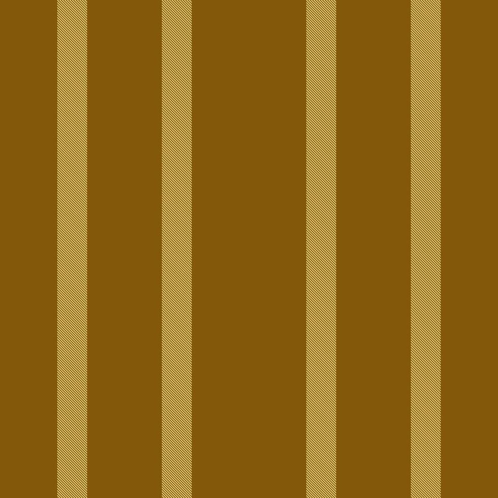 Seasonal seamless lines texture, customize vertical background fabric. Professional textile pattern stripe in amber and yellow colors. vector