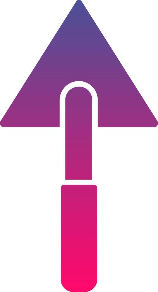 Triangular Shovel Creative Icon Symbol Art Sign vector