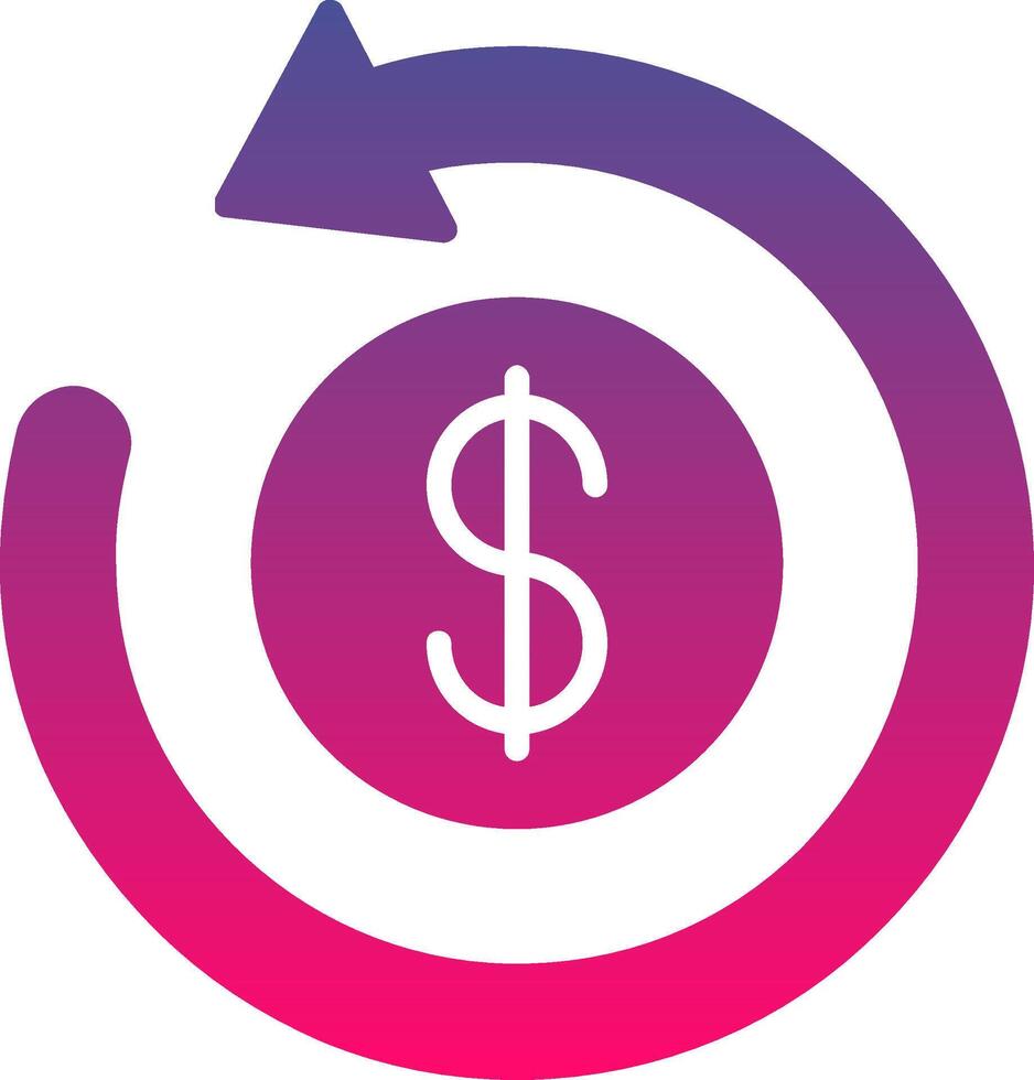 Refund Creative Icon Symbol Art Sign vector