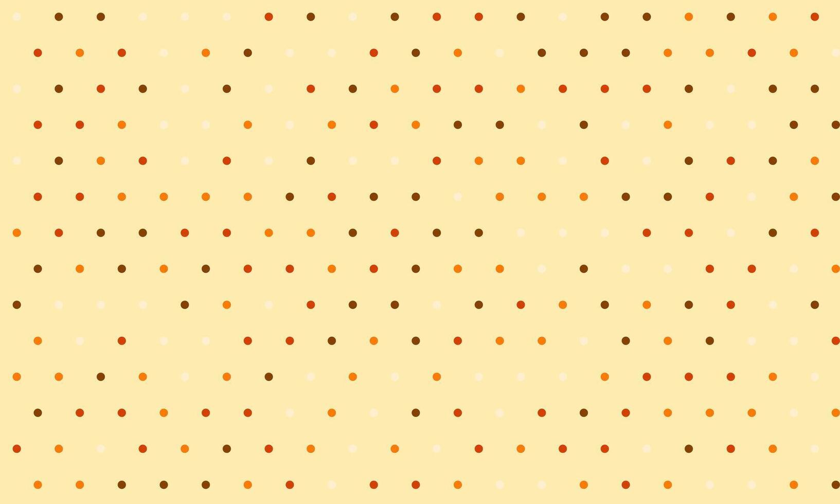 a yellow and brown polka dot pattern on a white background vector
