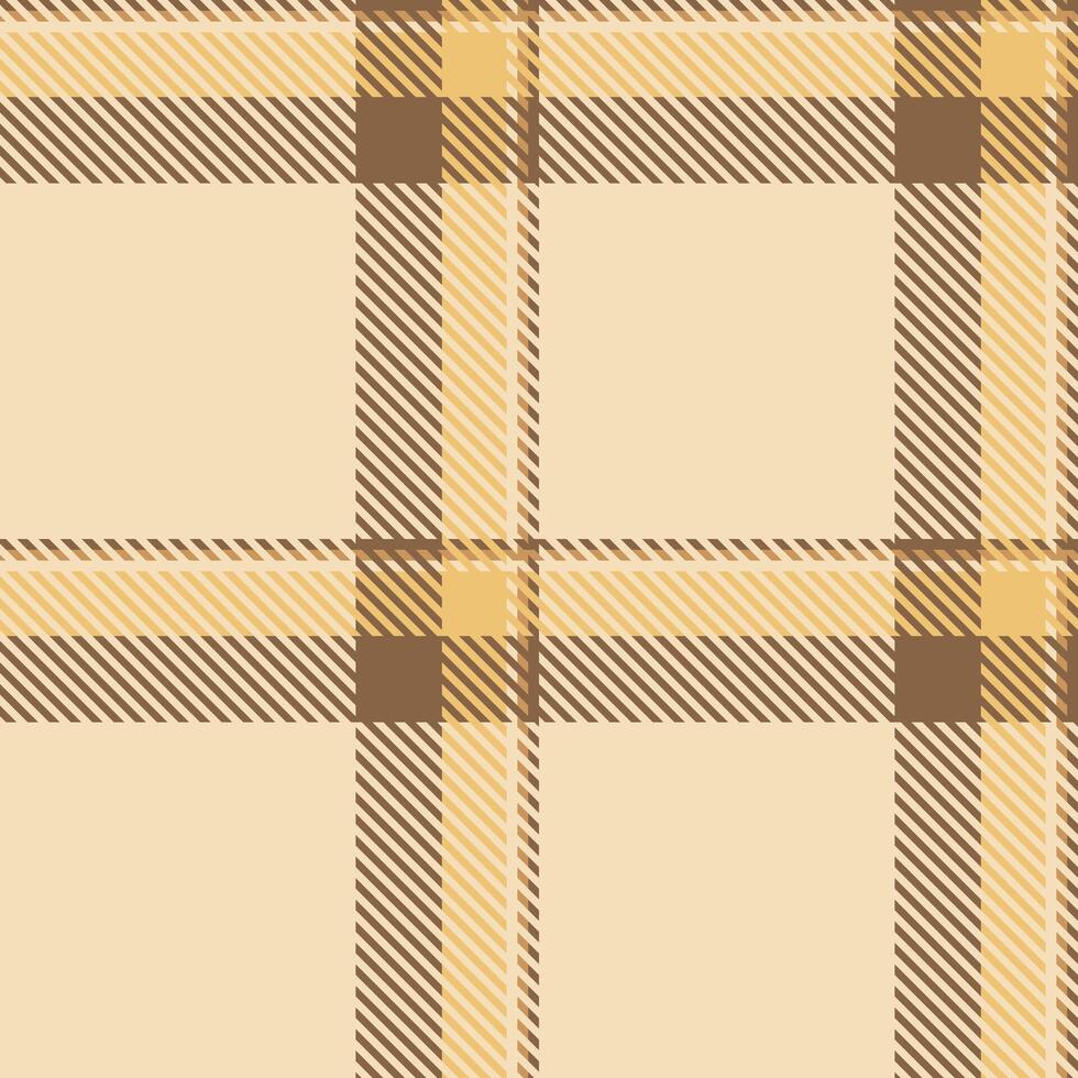Duvet fabric check seamless, victorian texture tartan. Africa pattern plaid textile background in light and orange colors. vector