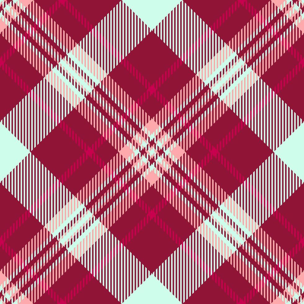 Vibrant crimson and pastel plaid pattern. Ideal for textile designs, fashion, website backgrounds, or wrapping paper. vector
