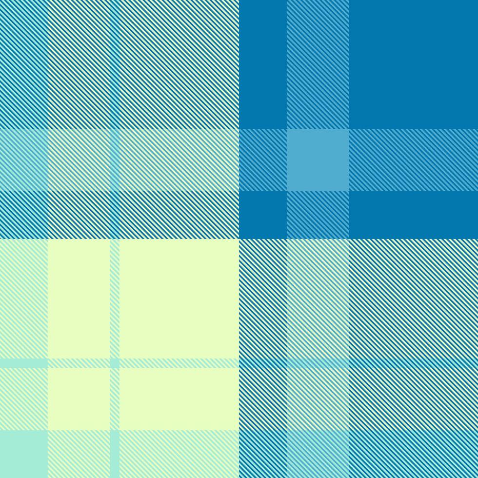 Serene pastel blue and pale yellow plaid pattern. Perfect for textile designs, backgrounds, or website textures. Evokes feelings of calmness and sophistication. vector