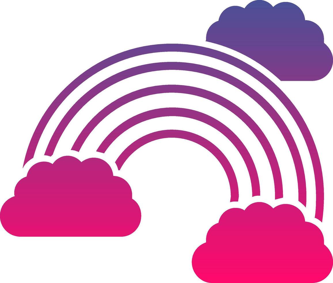 Rainbow Creative Icon Symbol Art Sign vector