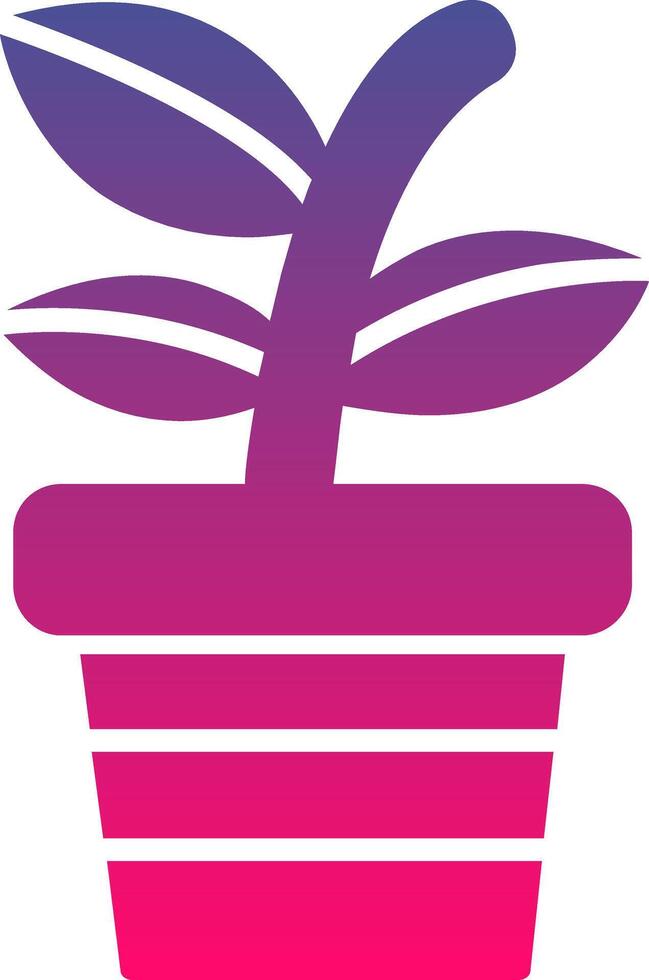 Plant Pot Creative Icon Symbol Art Sign vector