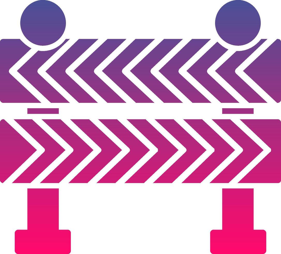 Road Barrier Creative Icon Symbol Art Sign vector