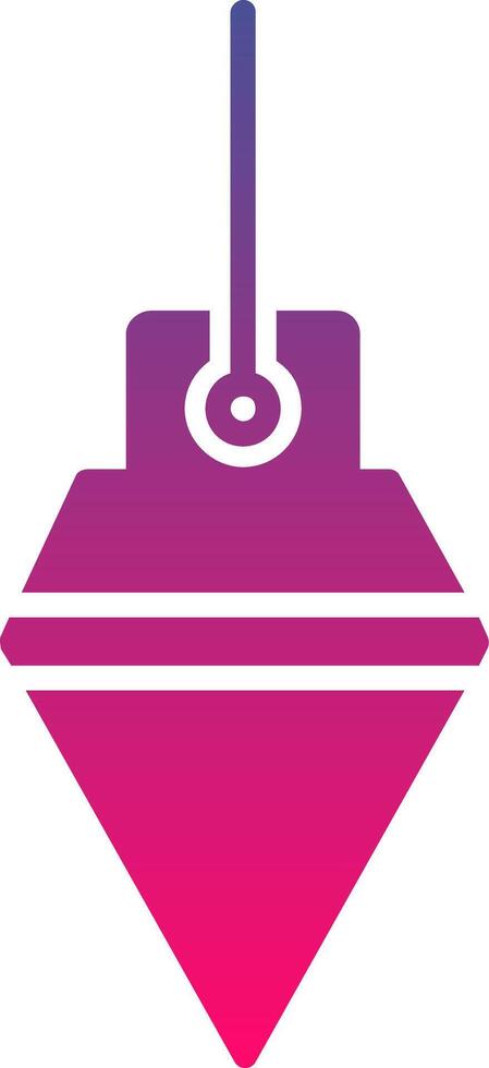 Plumb Bob Creative Icon Symbol Art Sign vector