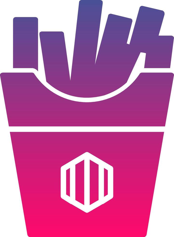 Fries Creative Icon Symbol Art Sign vector