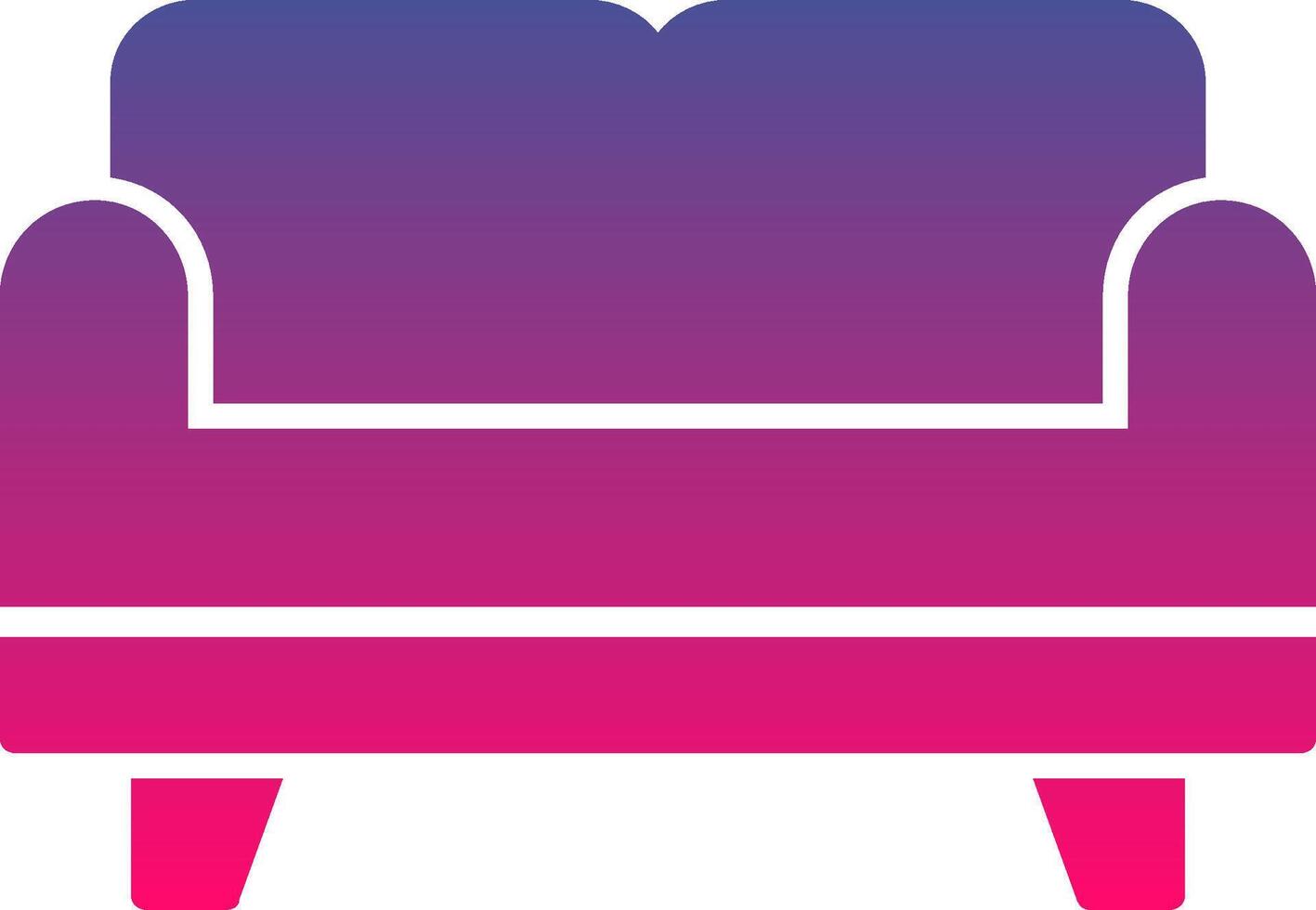 Sofa Bed Creative Icon Symbol Art Sign vector