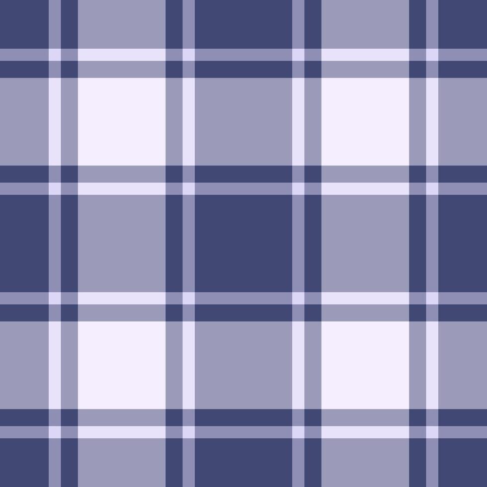 Perfect plaid textile pattern, flow tartan background texture. Tribal check fabric seamless in pastel and blue colors. vector