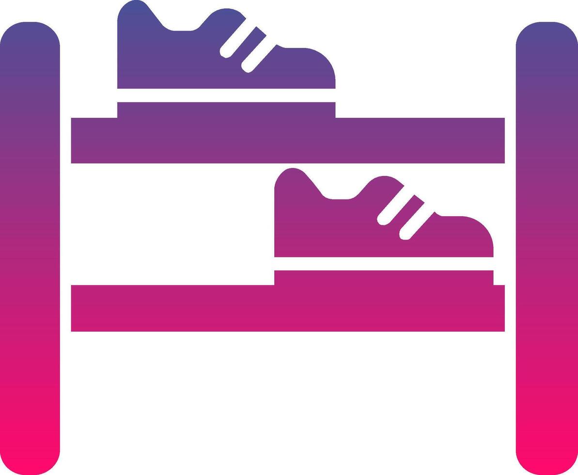 Shoe Rack Creative Icon Symbol Art Sign vector