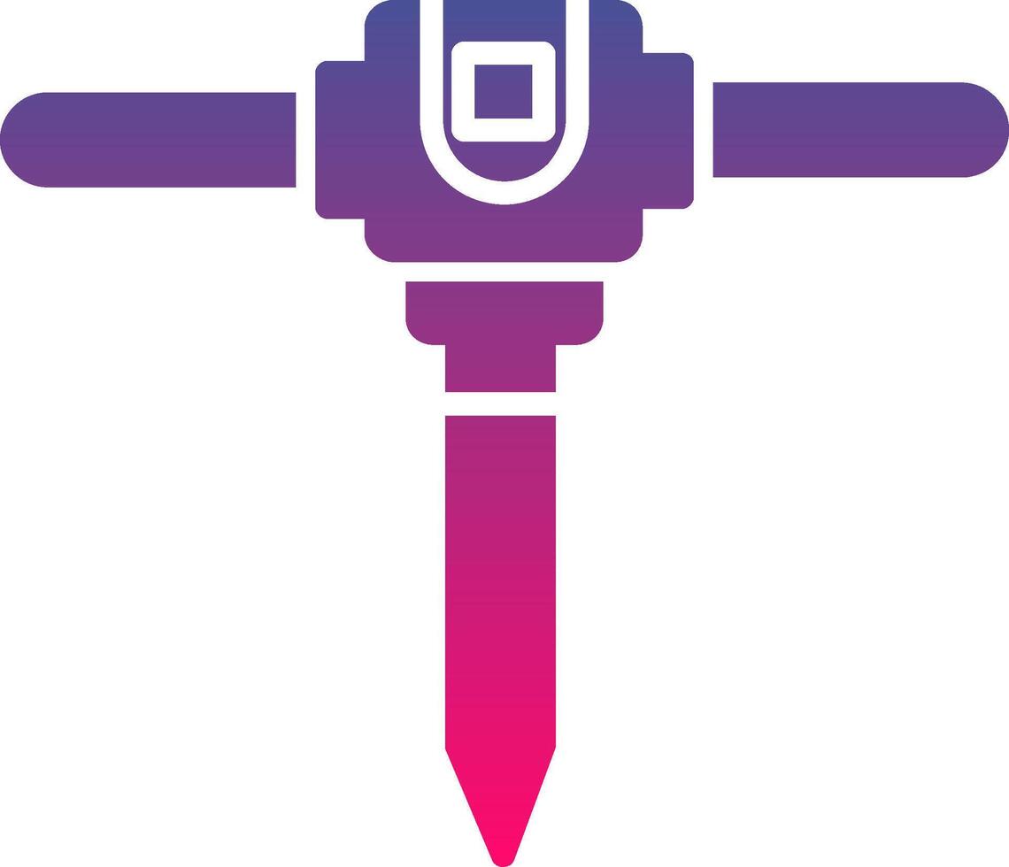 Jackhammer Creative Icon Symbol Art Sign vector