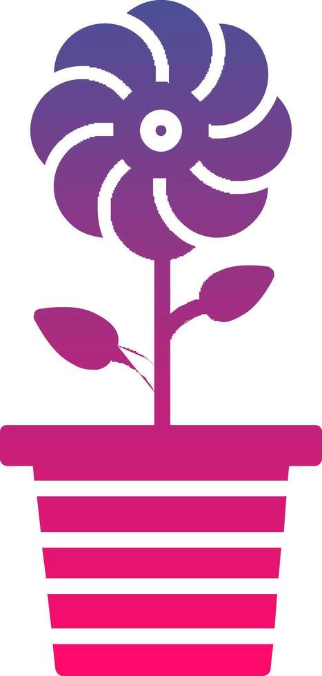 Flowerpot Creative Icon Symbol Art Sign vector