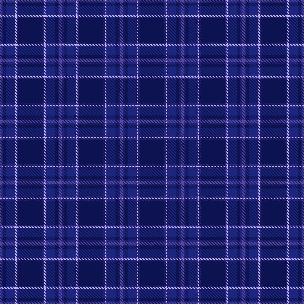 Attire fabric seamless textile, furniture plaid pattern . Windowpane check tartan background texture in blue and violet colors. vector