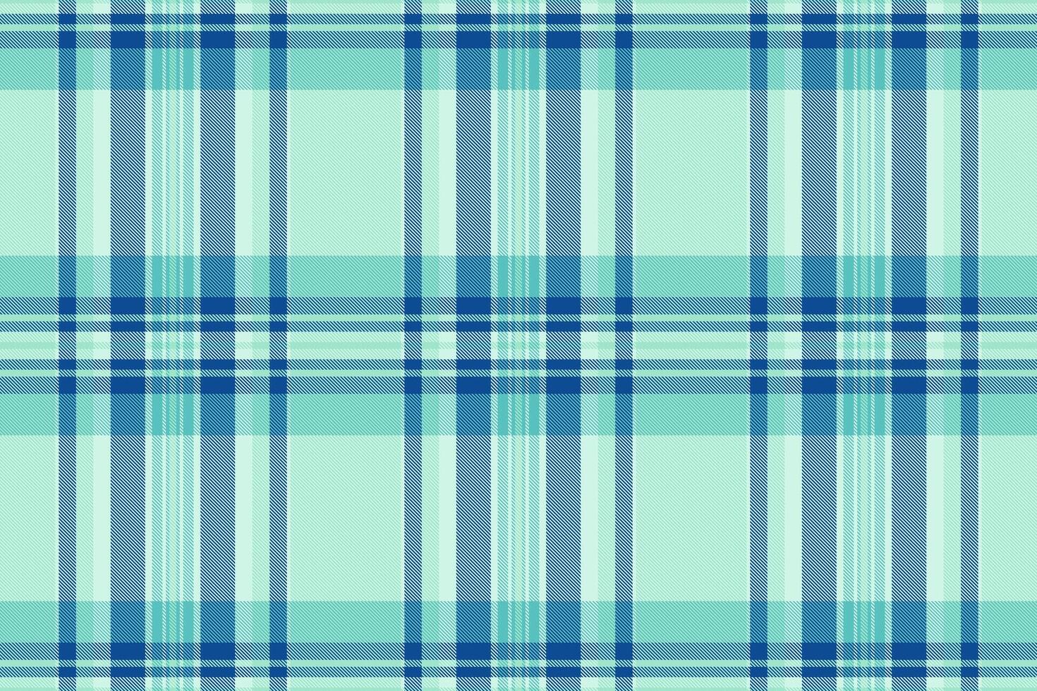 Serene teal and blue plaid pattern. Perfect for textile design, fashion, or website backgrounds. This calming, geometric image evokes feelings of tranquility and order. vector