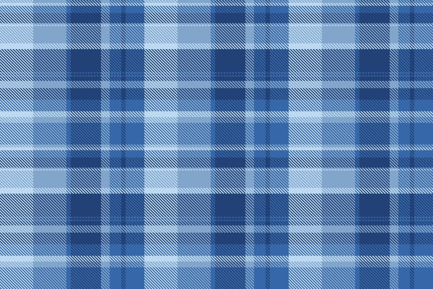 Diverse background textile pattern, outside check seamless plaid. Calm tartan texture fabric in blue and light colors. vector
