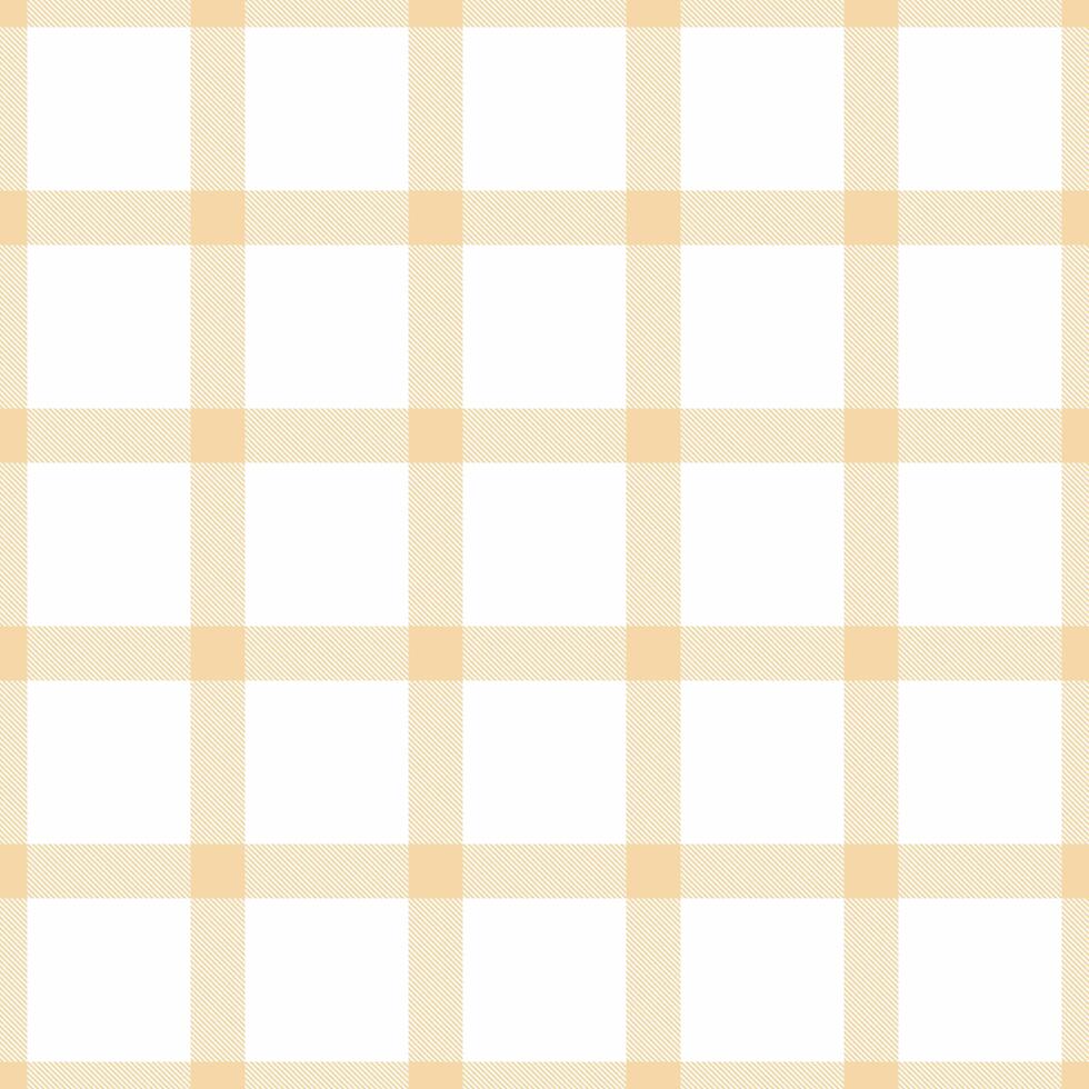 Glamour fabric texture seamless, upscale check background pattern. Modern textile plaid tartan in amber and white colors. vector