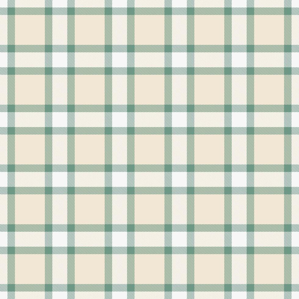 a green and white plaid fabric background vector