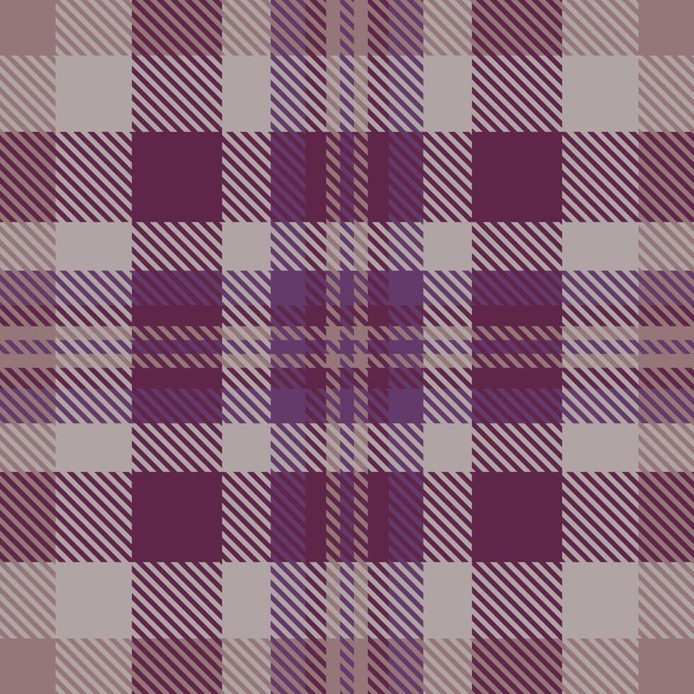 a plaid pattern in purple and white vector
