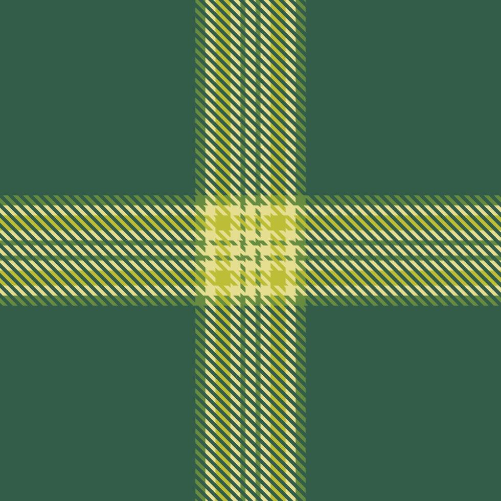 a green and yellow plaid pattern vector